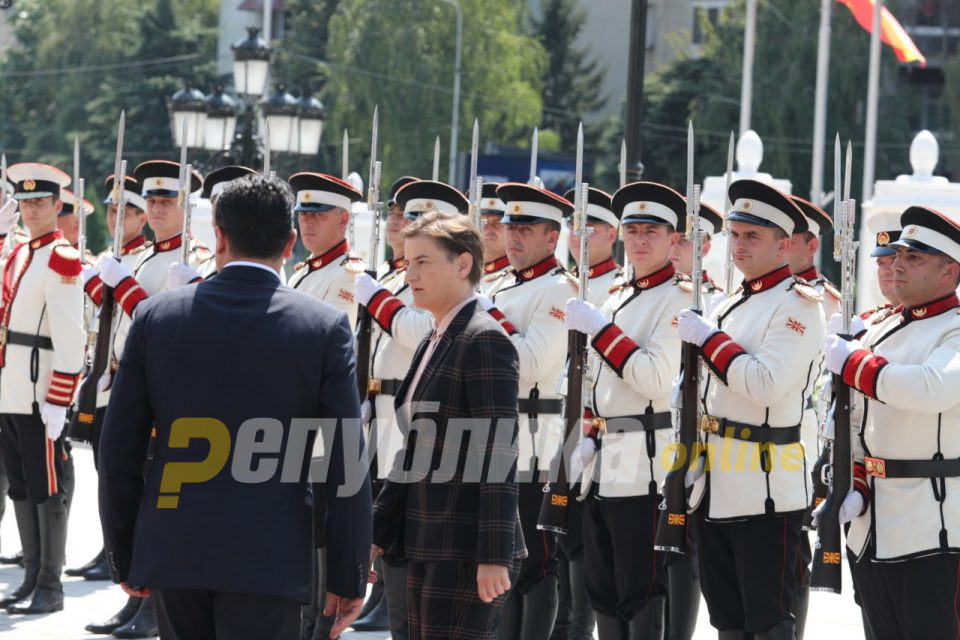 Брнабиќ денеска во Скопје