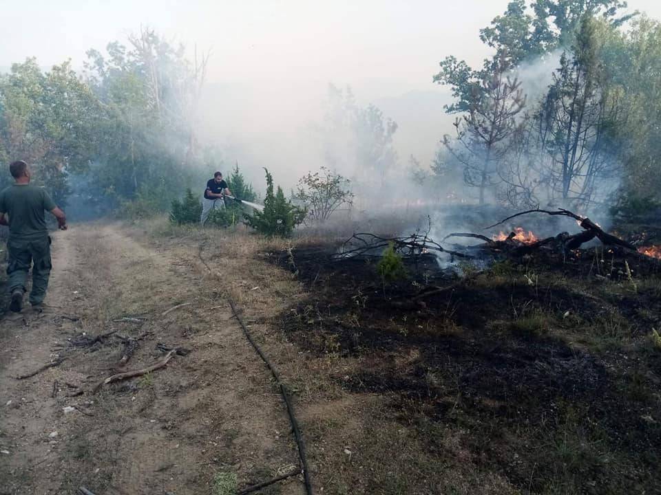 Повторно избувна пожарот кај селото Вапила