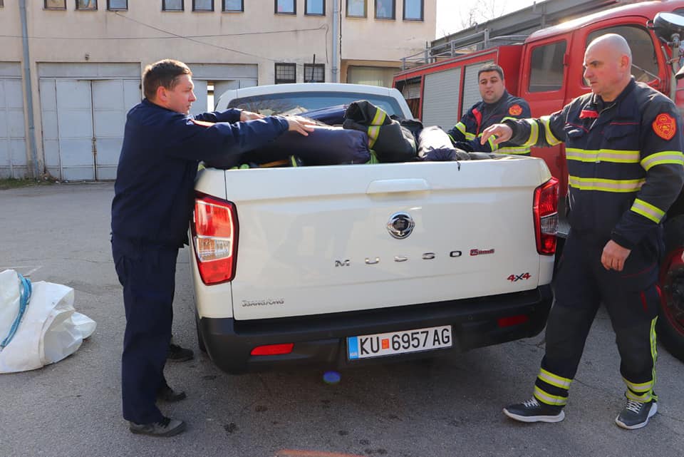 Пожарникари од Општина Куманово со возило и опрема заминуваат во Турција