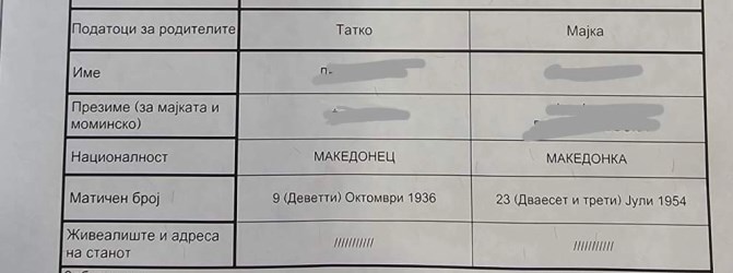 Нема ниту Македонец ниту Албанец: Уставен суд ја поништи  националноста во изводите од матична книга