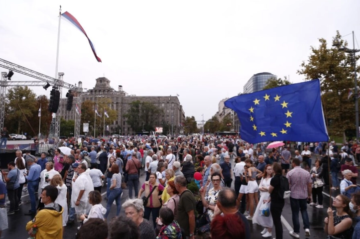 Блокада на централните улици и говор на опозициски пратеници: Нов протест „Србија против насилството“