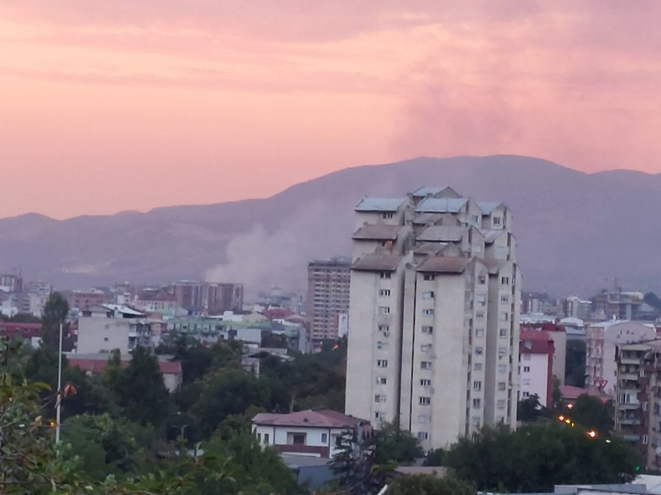 Пожар во Скопје, гори на Кале