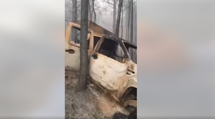 При гаснење на пожар изгоре единственото возило на пожарната од Пехчево