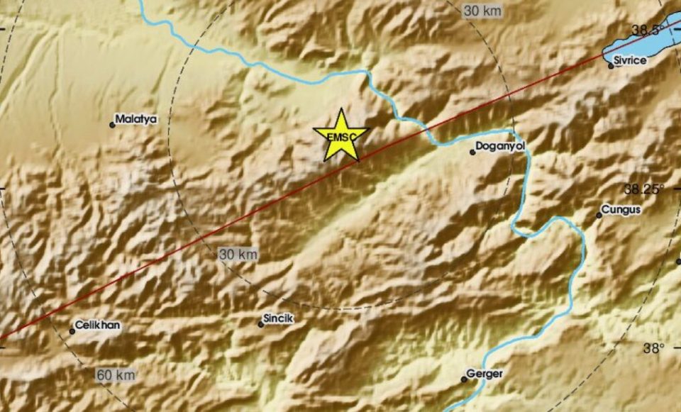 Силен земјотрес ја погоди Турција
